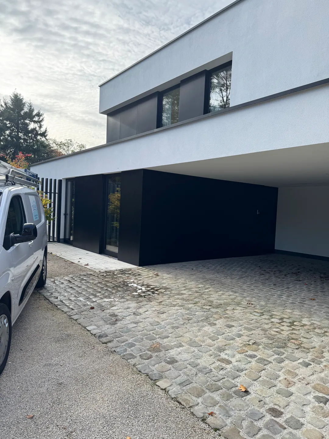 Bij een moderne woning